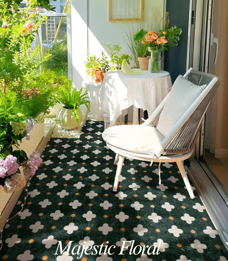 โมเสคหินอ่อน TIMELESS TILES รุ่น MAJESTIC FLORAL 20X20 ซม. สีเขียว EMERALD GREEN